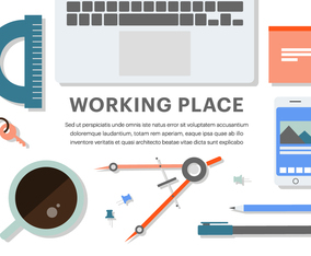 Free Flat Business Office Vector Elements