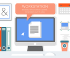 Free Flat Business Office Vector Elements