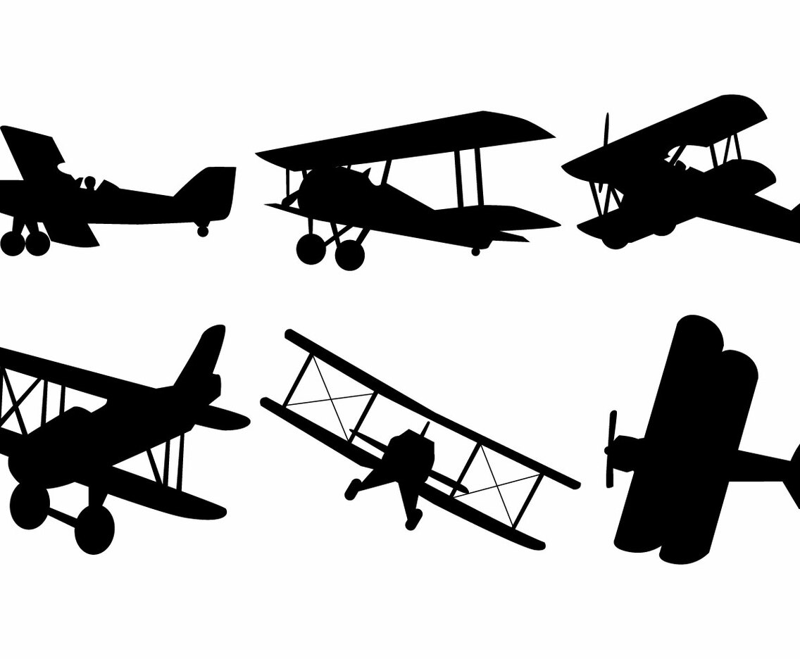 Biplane Vector