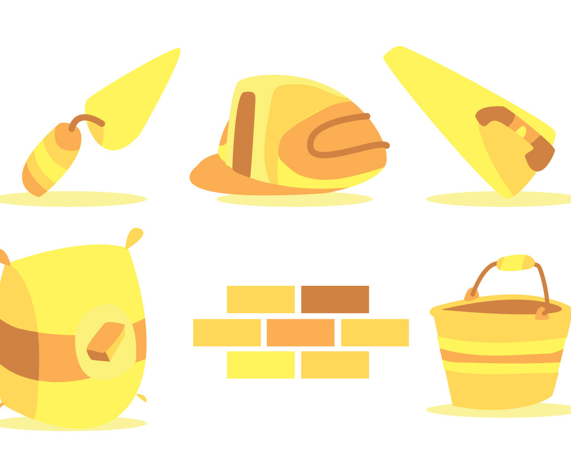 Bricklayer Vector Set