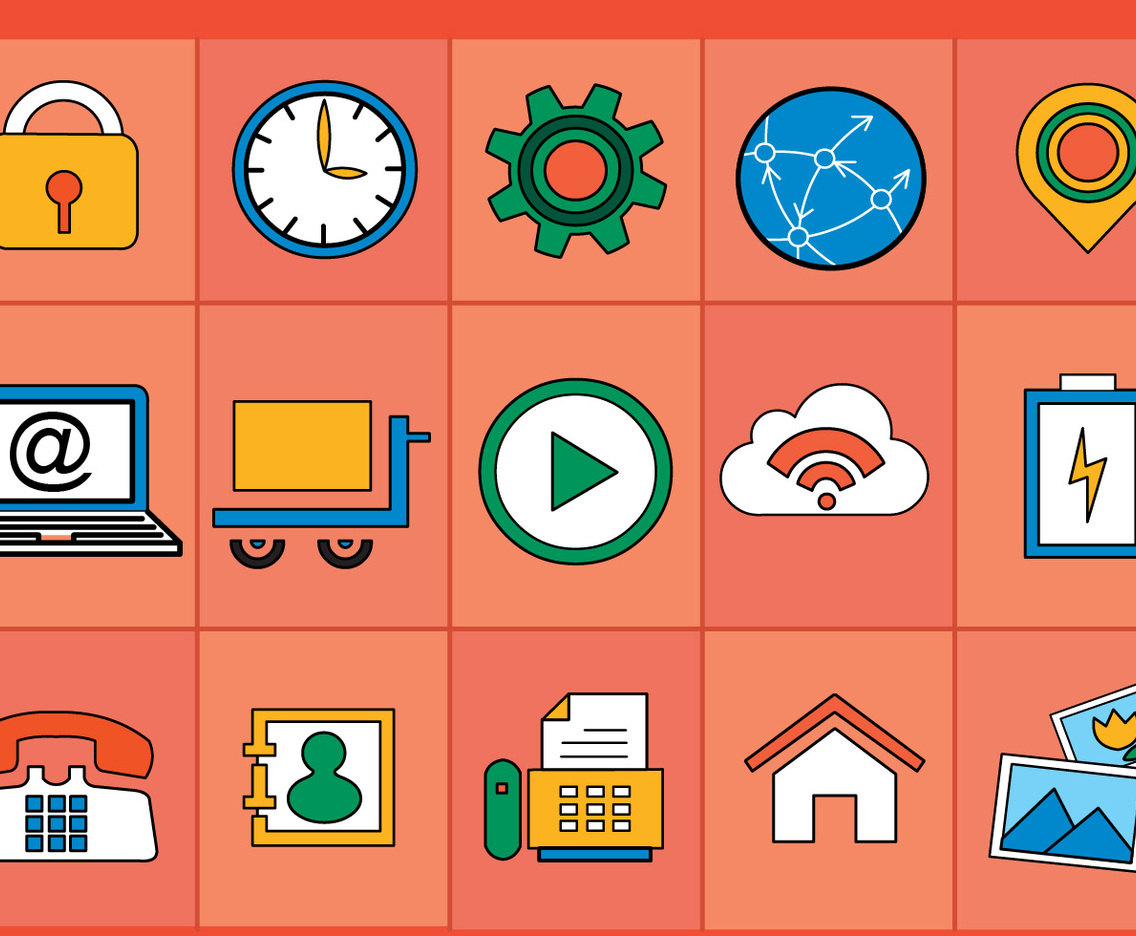 Flat Various Icons Vectors