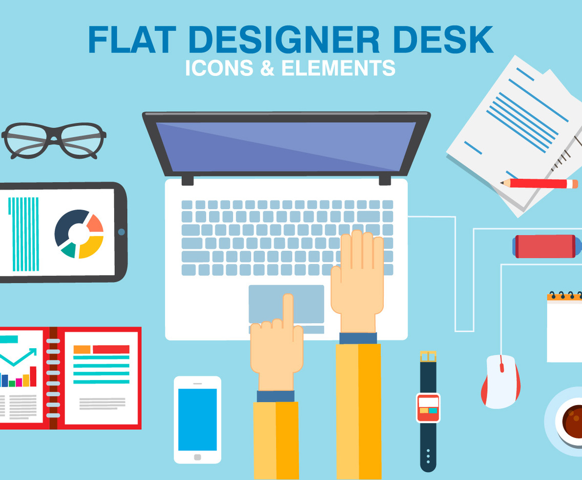 Free Business Office Vector Illustration