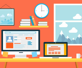 Free Business Office Vector Illustration