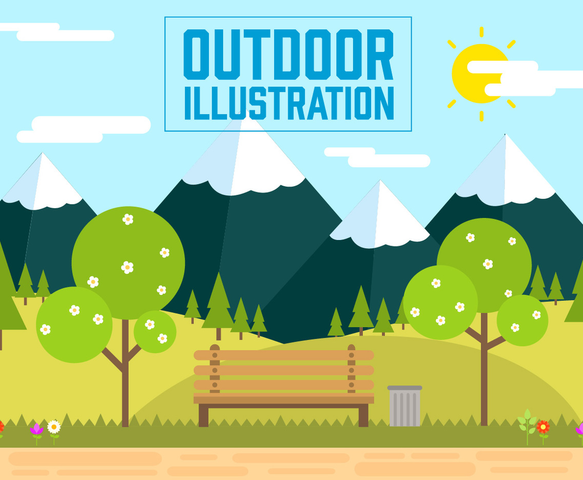 Free Landscape Vector Illustration