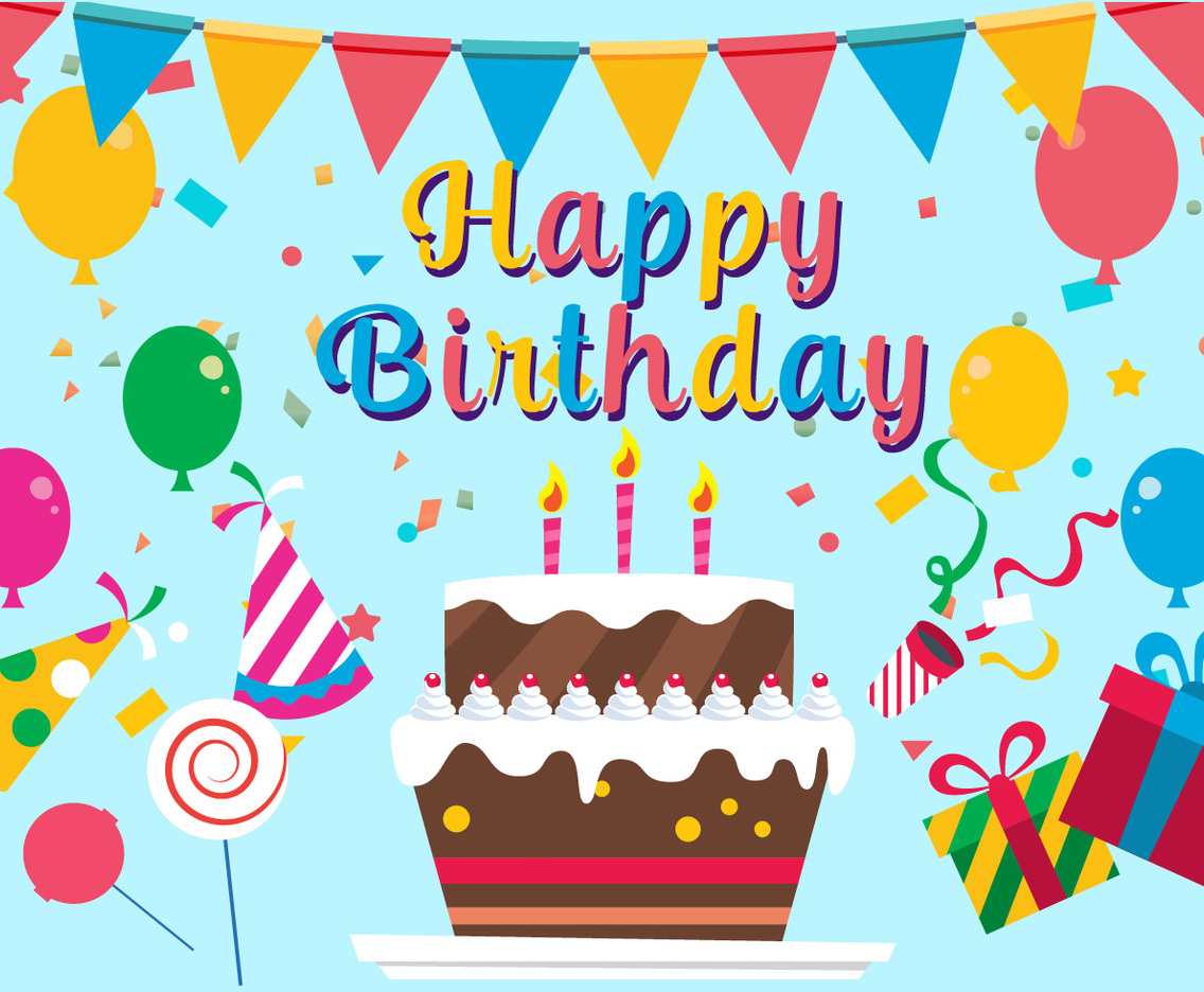 Free Happy Birthday Vector Illustration