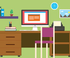 Free Business Office Vector Illustration