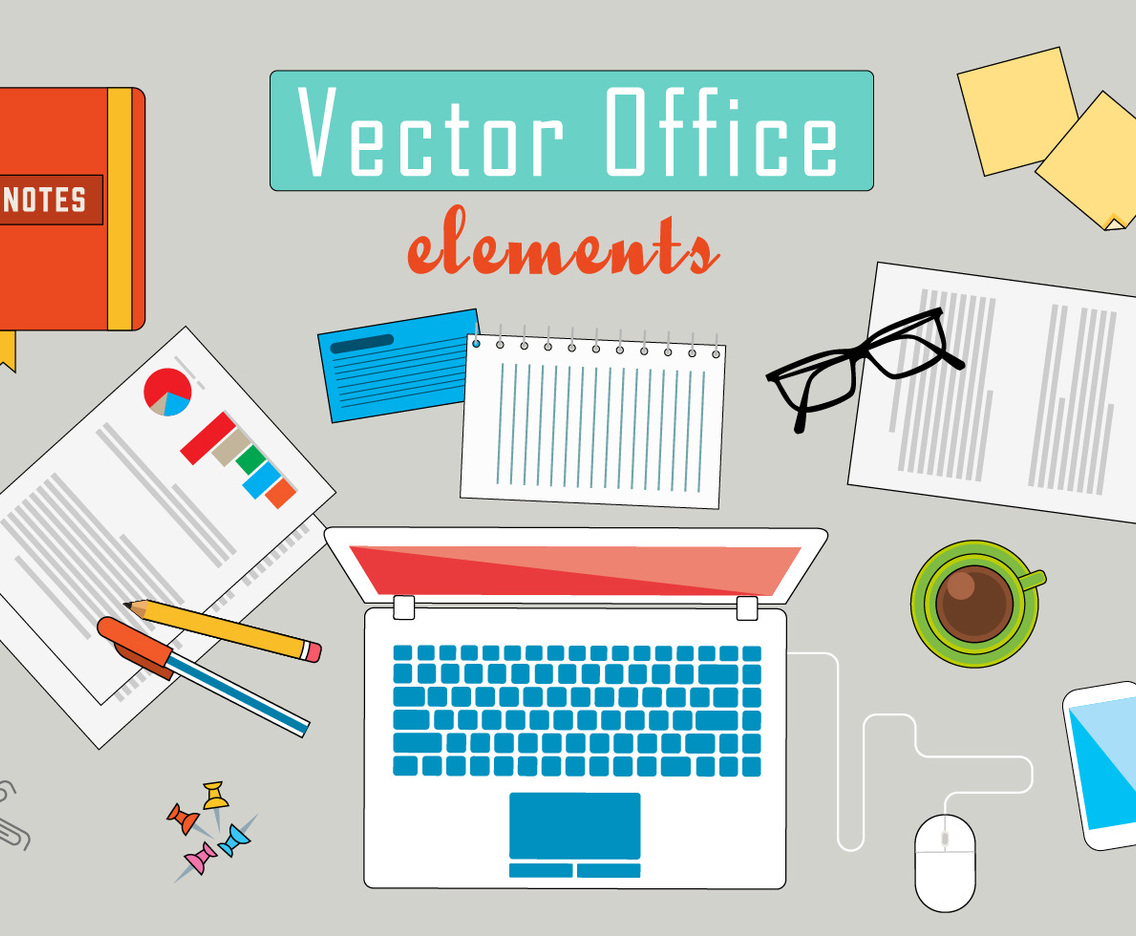 Free Business Office Vector Illustration