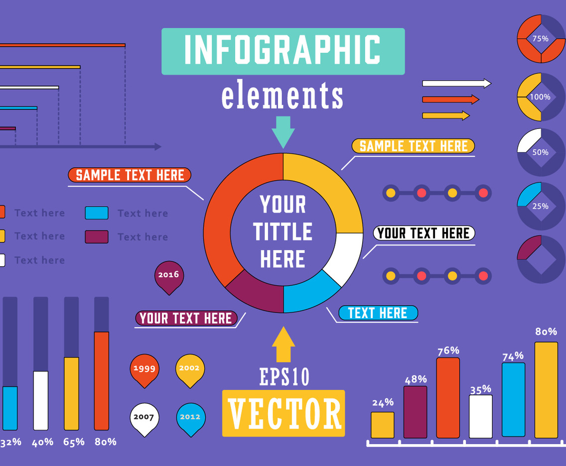 Free Infographics Elements Vector Illustration