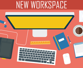 Free Business Office Vector Illustration