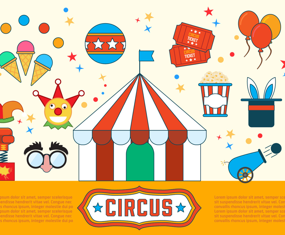 Free Circus Vector Illustrations