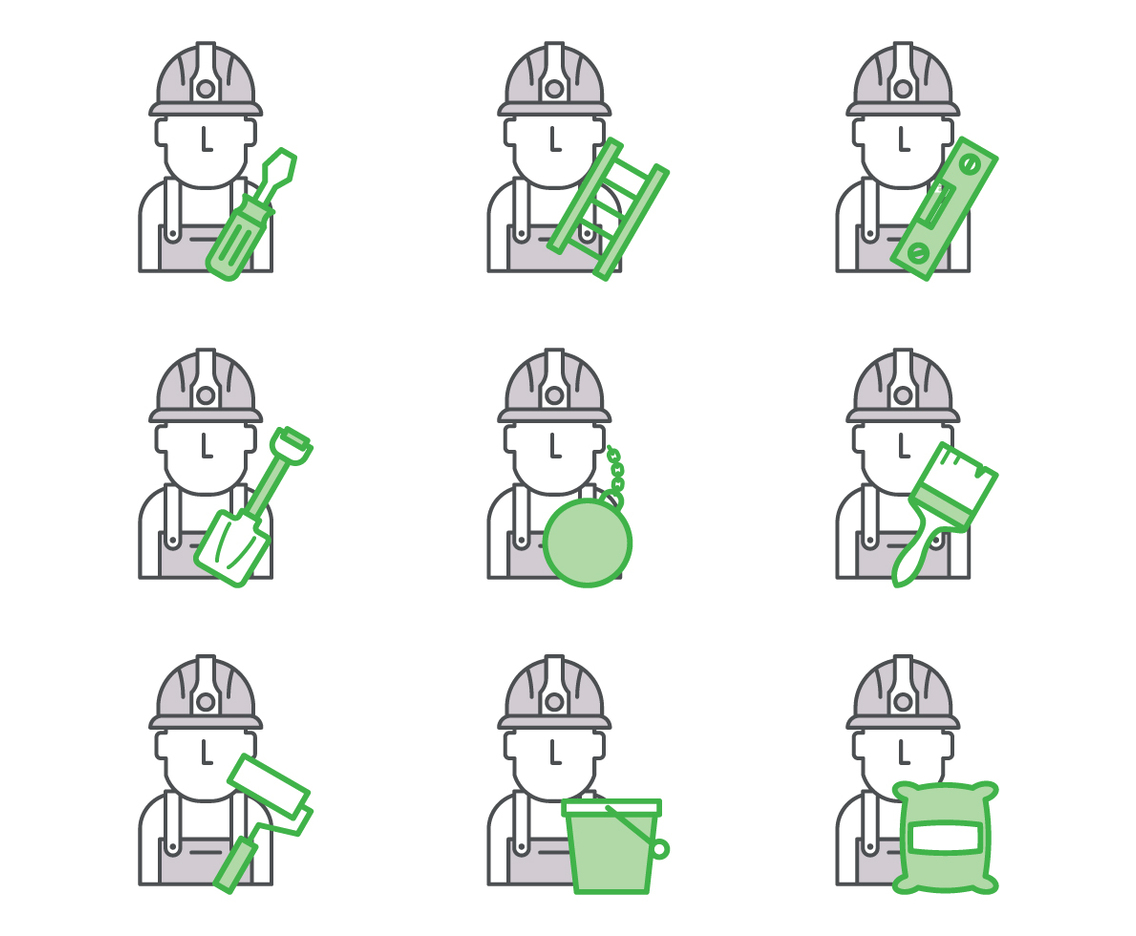 Free Bricklayer Vector