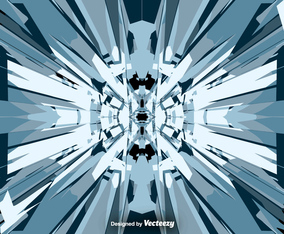 Vector Abstract Shattered Crack Glass
