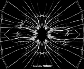 Vector Broken Screen Illustration