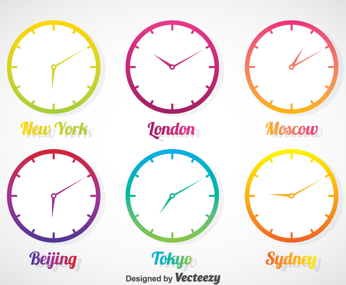 Time Zone In Gradient Clock Vector Set