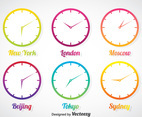 Time Zone In Gradient Clock Vector Set