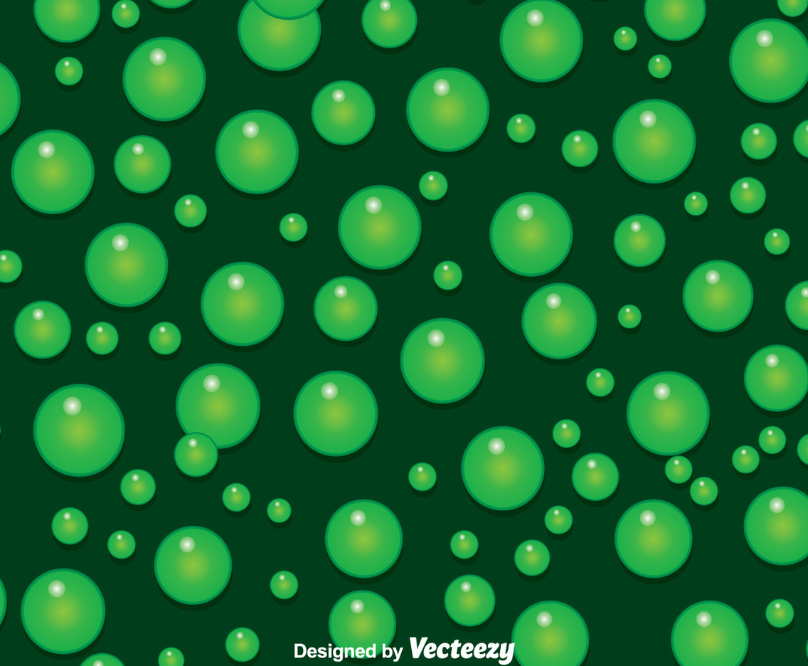 Green Bubbles Background