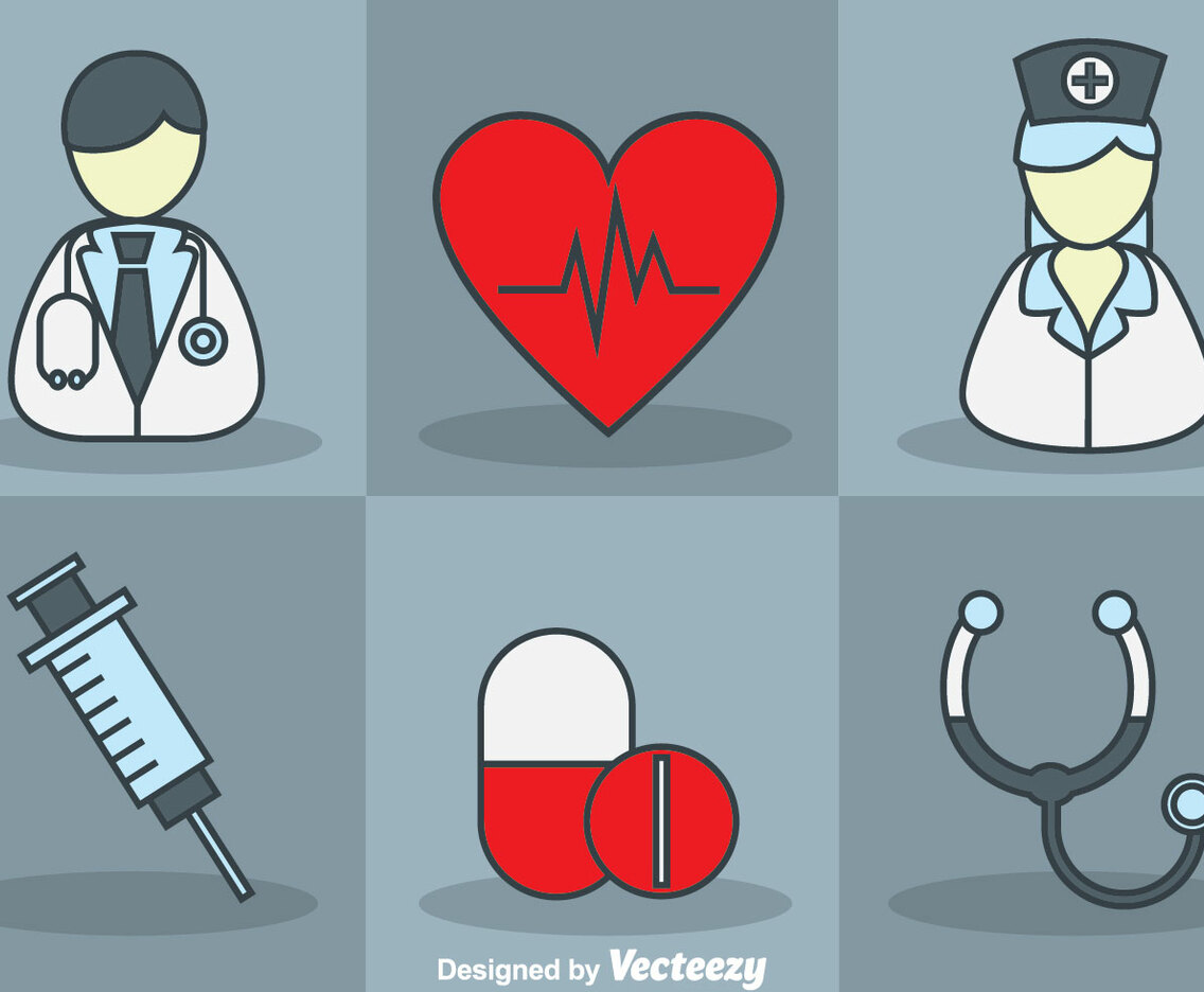 Doctor And Nurse Vector Set
