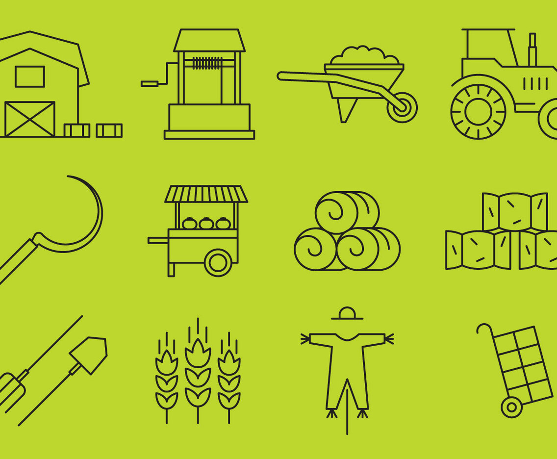 Farm Line Icons