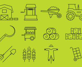 Farm Line Icons