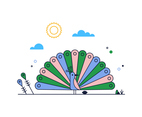 Free Peacock Vector