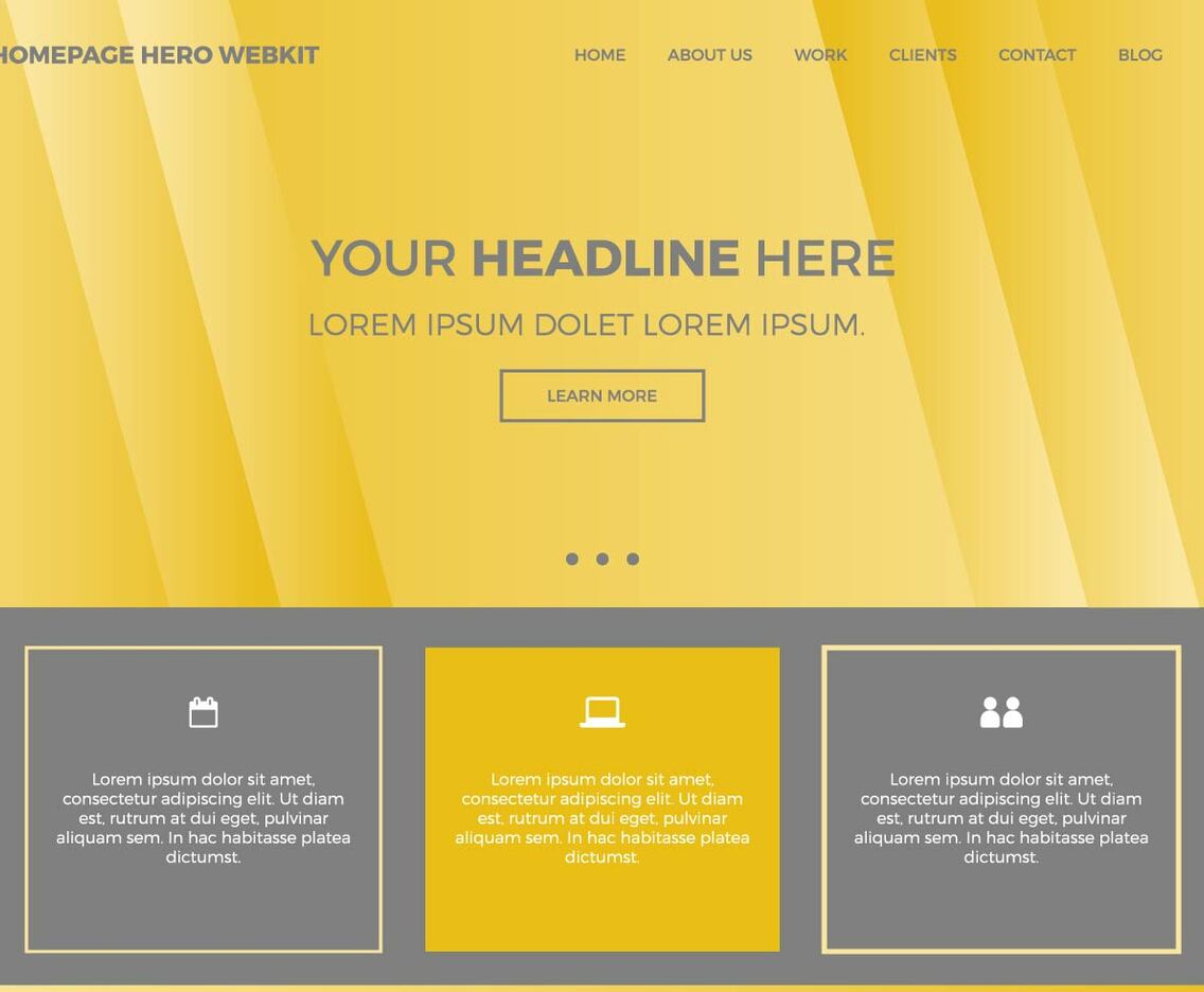 Free Homepage Hero Webkit 8