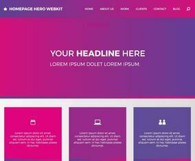 Free Homepage Hero Webkit 5