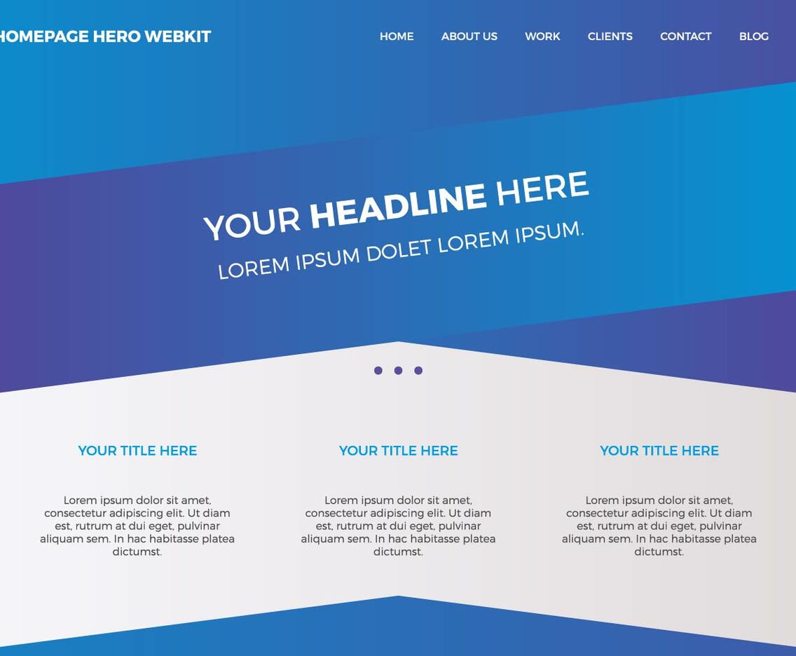 Free Homepage Hero Webkit 4