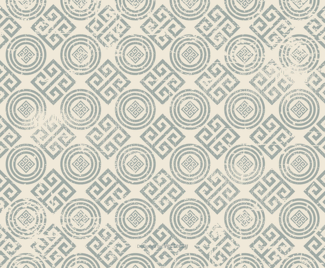 Greek Key Distressed Background