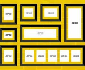 Free Vector Photo Collage 12