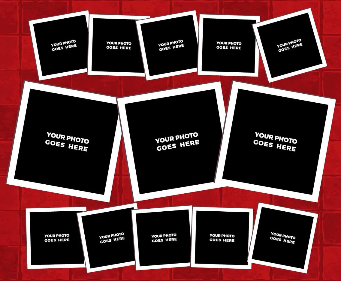 Free Vector Photo Collage 11