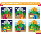 Tipi House Icons Free Vector Pack Vol. 2