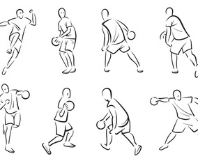 Free Dodgeball Player Vectors