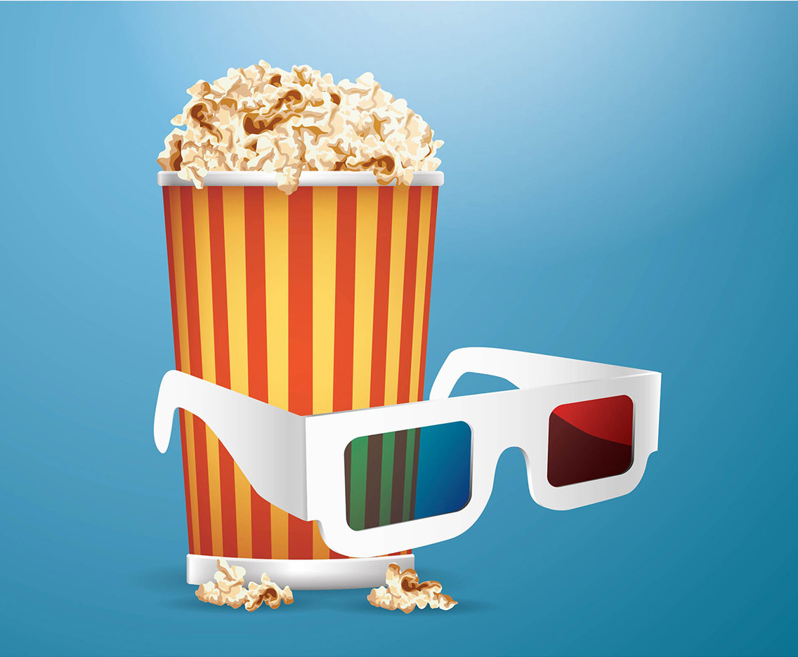 3D Movie Experience Vector