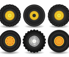 Tractor Tire Vector