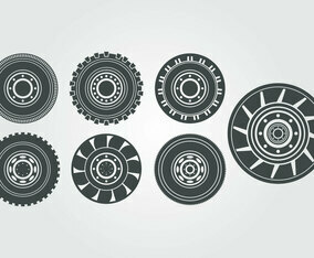 Tractor Tire Vector
