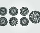 Tractor Tire Vector