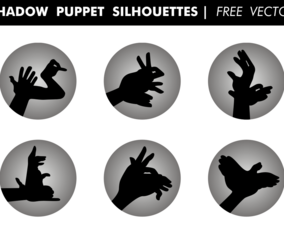 Shadow Puppet Silhouettes Free Vector