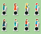 Free Segway People Vector
