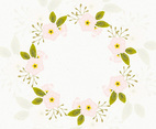 Beautiful Floral Wreath Background