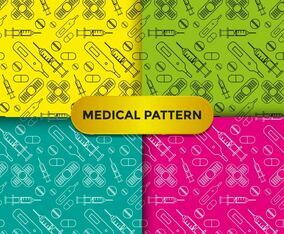 Colorful Medical Pattern Vectors