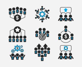 Working Together Icons