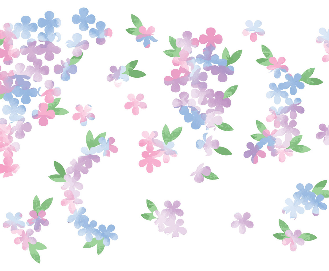 Vector Watercolor Flowers