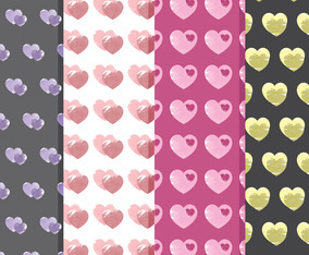 Vector Heart Patterns