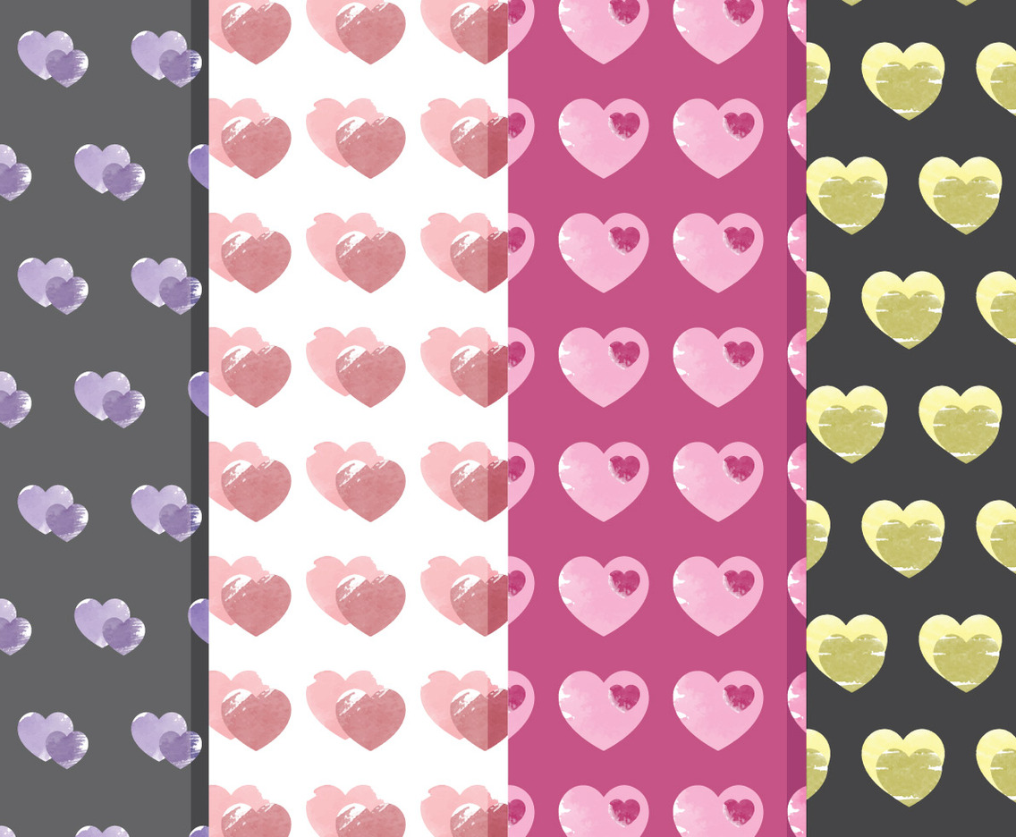 Vector Heart Patterns