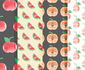 Vector Fruit Patterns