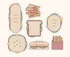 Vector Sandwiches Collection