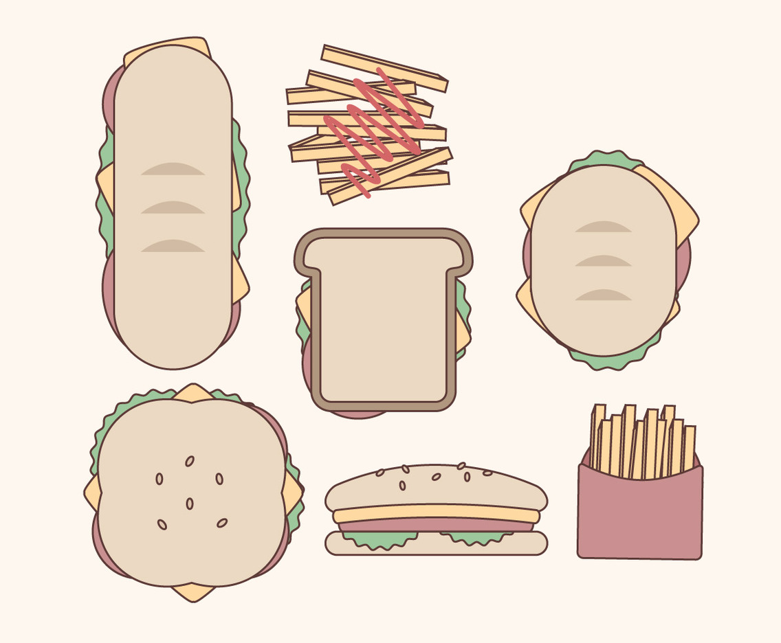 Vector Sandwiches Collection