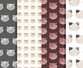 Vector Cats Patterns
