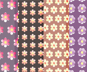 Cute Vector Floral Patterns