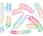 Colorful Vector Branches Set
